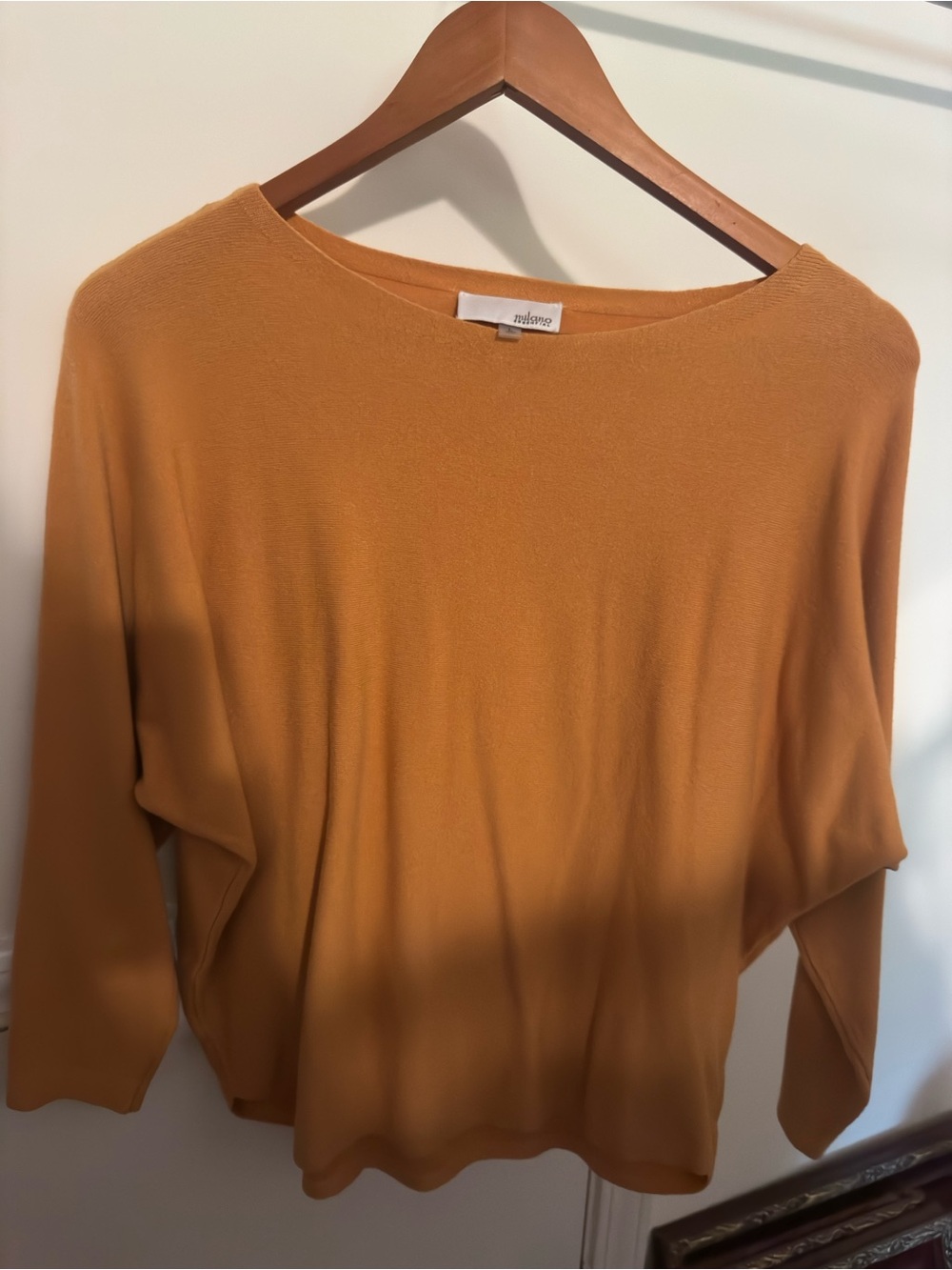 Milano Mustard Yellow Lightweight Crewneck Sweater